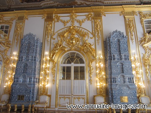 Dorures internes au palais Catherine de Saint-Pétersbourgpalais-catherine-saint-petersbourg-details-dorures