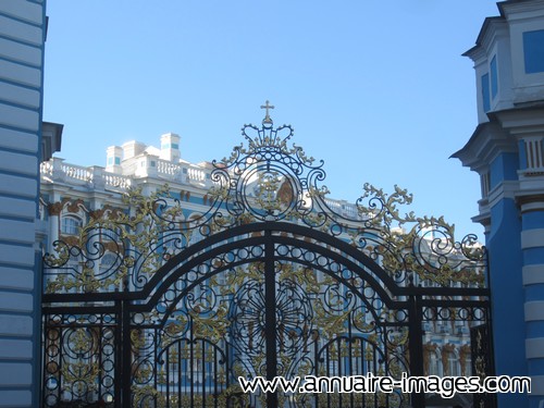 Palais Catherine Saint Pétersbourg portail entrée