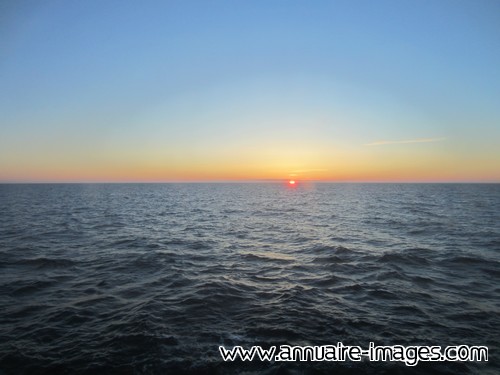 Coucher de soleil sur la mer Baltique