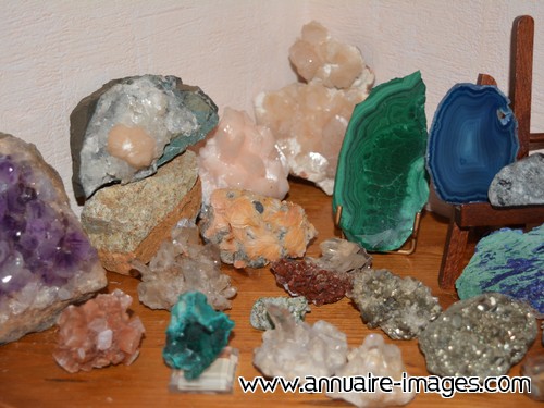 Collection de minéraux